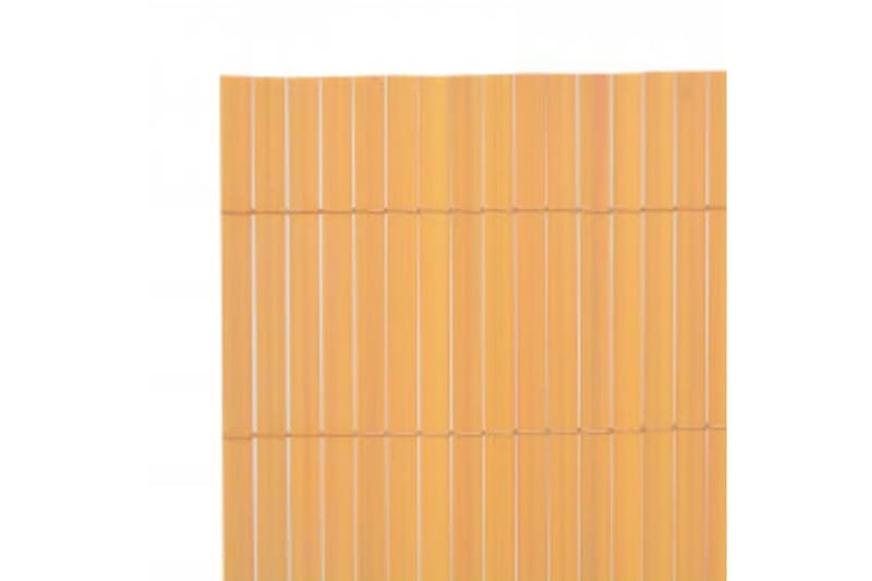 Dobbelsidet hagegjerde 110x500 cm gul - Gul - Hagemøbler & utemiljø - Solbeskyttelse - Balkongbeskyttelse