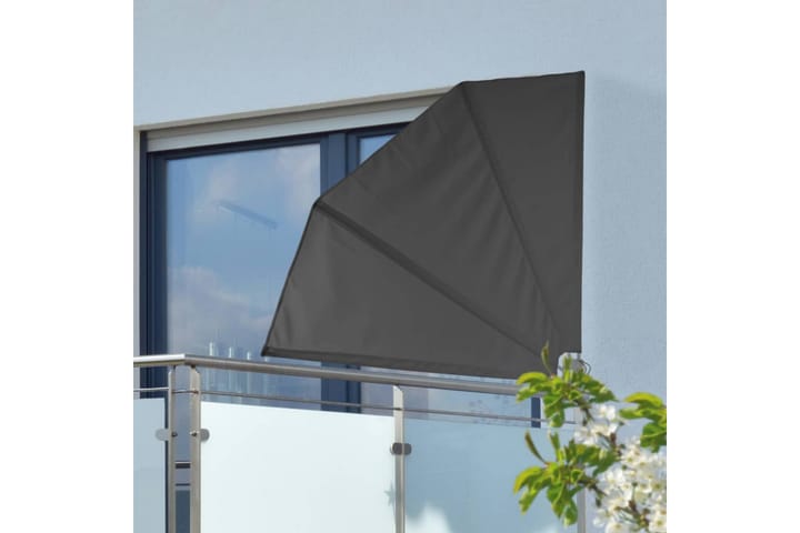 HI Balkongskjerm 1,2x1,2 m svart polyester - Hagemøbler & utemiljø - Solbeskyttelse - Balkongbeskyttelse