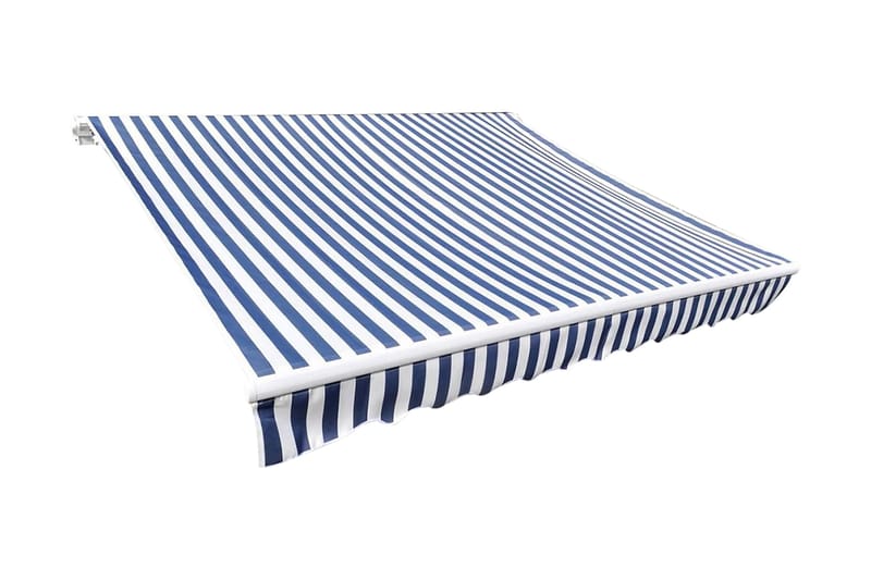 Markiseduk blå og hvit 6 x 3 m (ramme ikke inkludert) - Blå|Hvit - Hagemøbler & utemiljø - Solbeskyttelse - Markiser - Markisetilbehør - Markisevev & markisestoff