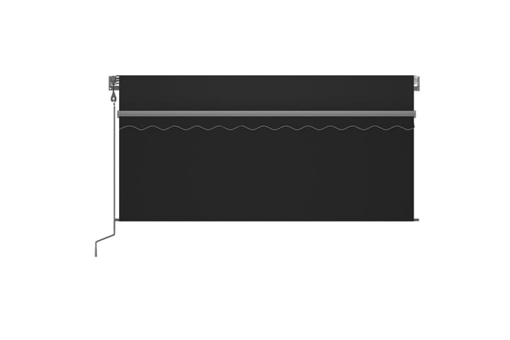 Automatisk uttrekkbar markise med rullegardin 3x2,5 m - Antrasittgrå - Hagemøbler & utemiljø - Solbeskyttelse - Markiser