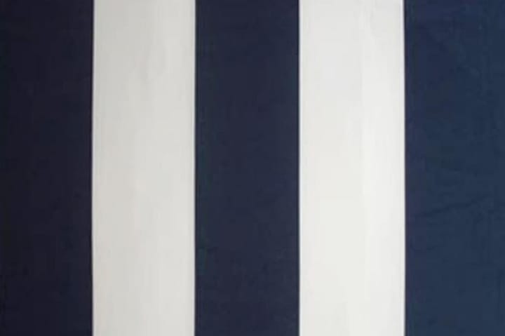 Foldbar markise manuell 300 cm blå/hvit - Blå|Hvit - Hagemøbler & utemiljø - Solbeskyttelse - Markiser