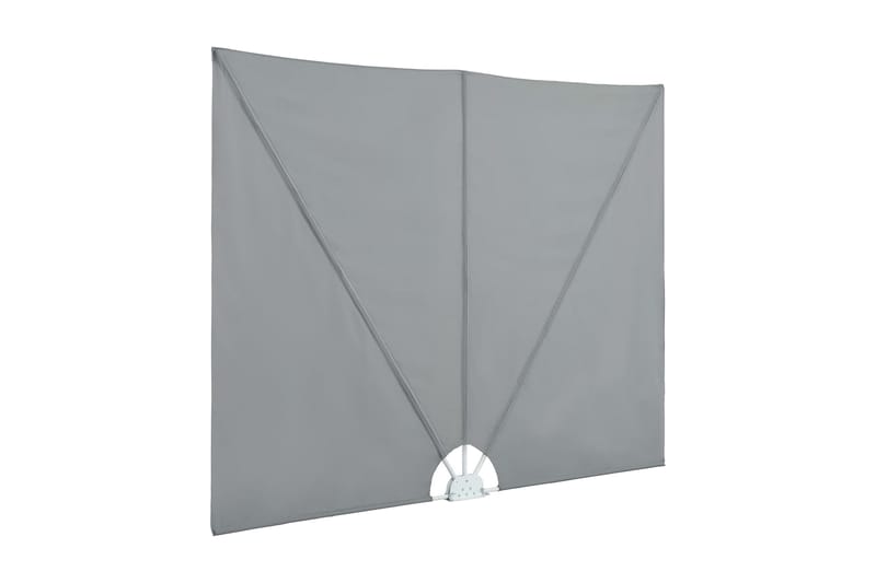 Sammenleggbar sidemarkise for terrasse grå 300x150 cm - Grå - Hagemøbler & utemiljø - Solbeskyttelse - Markiser