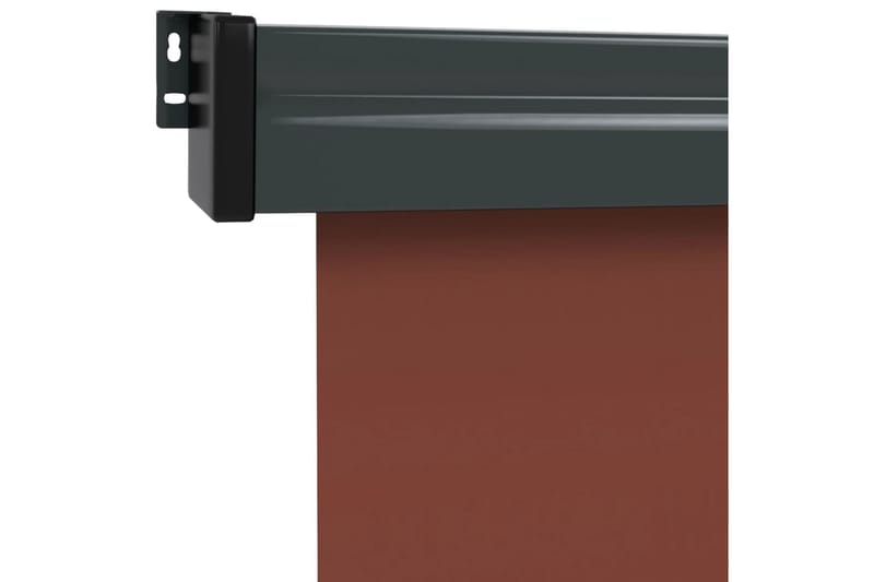 Sidemarkise for balkong 160x250 cm brun - Brun - Hagemøbler & utemiljø - Solbeskyttelse - Markiser