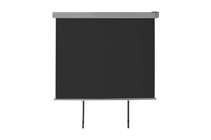 Sidemarkise for balkong multifunksjonell 150x200 cm svart - Svart - Hagemøbler & utemiljø - Solbeskyttelse - Markiser - Sidemarkise