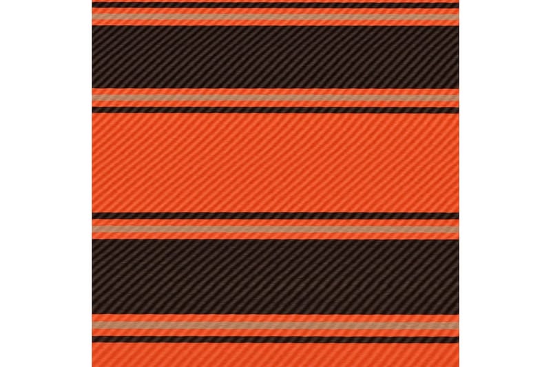 Uttrekkbar markise 250x150 cm oransje og brun - Flerfarget - Hagemøbler & utemiljø - Solbeskyttelse - Markiser