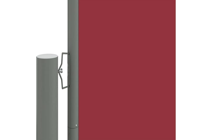 Uttrekkbar sidemarkise 117x600 cm rød - Rød - Hagemøbler & utemiljø - Solbeskyttelse - Markiser
