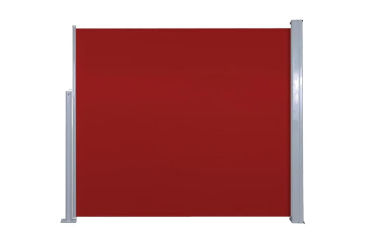 Uttrekkbar sidemarkise 120 x 300 cm rød - Hagemøbler & utemiljø - Solbeskyttelse - Markiser