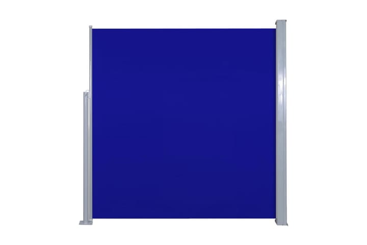 Uttrekkbar sidemarkise 140 x 300 cm blå - Hagemøbler & utemiljø - Solbeskyttelse - Markiser