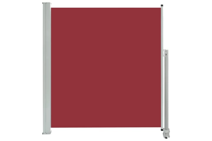 Uttrekkbar sidemarkise 140 x 300 cm rød - Hagemøbler & utemiljø - Solbeskyttelse - Markiser