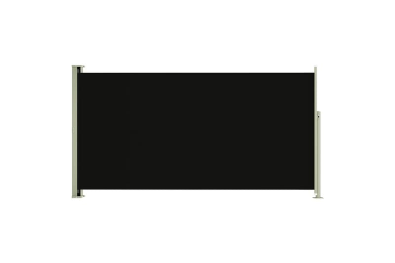 Uttrekkbar sidemarkise 160x300 cm svart - Svart - Hagemøbler & utemiljø - Solbeskyttelse - Markiser - Sidemarkise