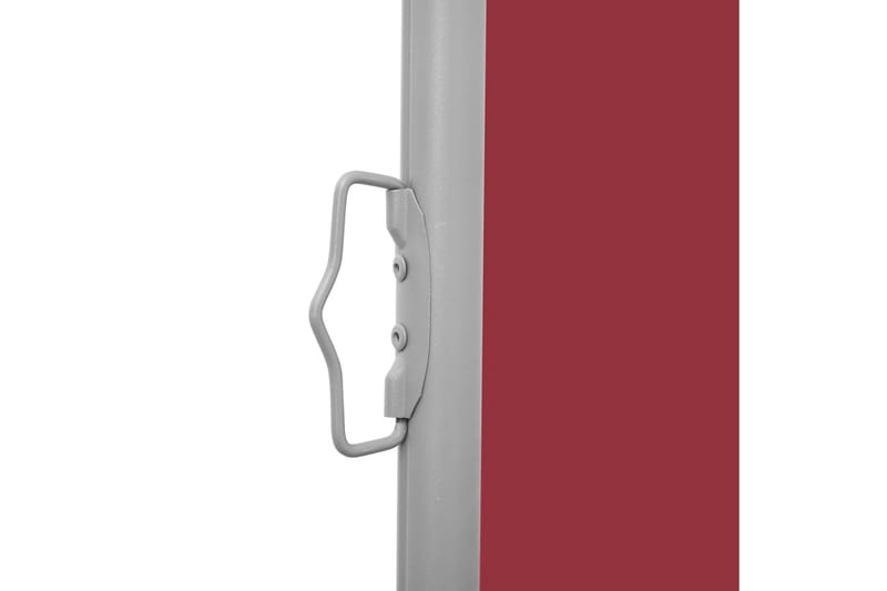 Uttrekkbar sidemarkise 160x600 cm rød - Hagemøbler & utemiljø - Solbeskyttelse - Markiser