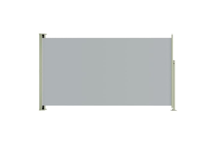 Uttrekkbar sidemarkise 170x300 cm grå - Grå - Hagemøbler & utemiljø - Solbeskyttelse - Markiser