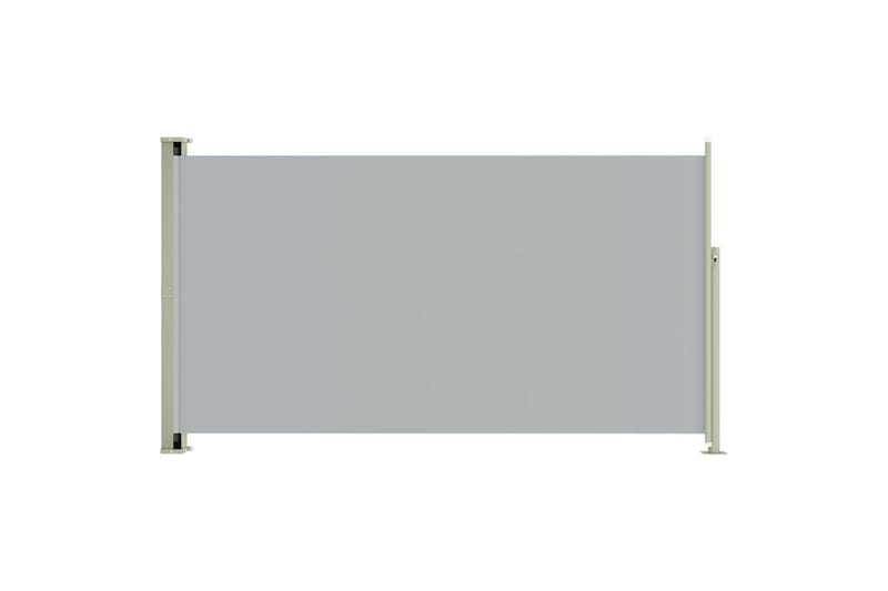 Uttrekkbar sidemarkise 170x300 cm grå - Grå - Hagemøbler & utemiljø - Solbeskyttelse - Markiser