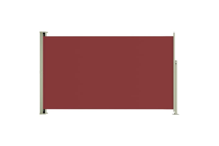 Uttrekkbar sidemarkise 180x300 cm rød - Rød - Hagemøbler & utemiljø - Solbeskyttelse - Markiser