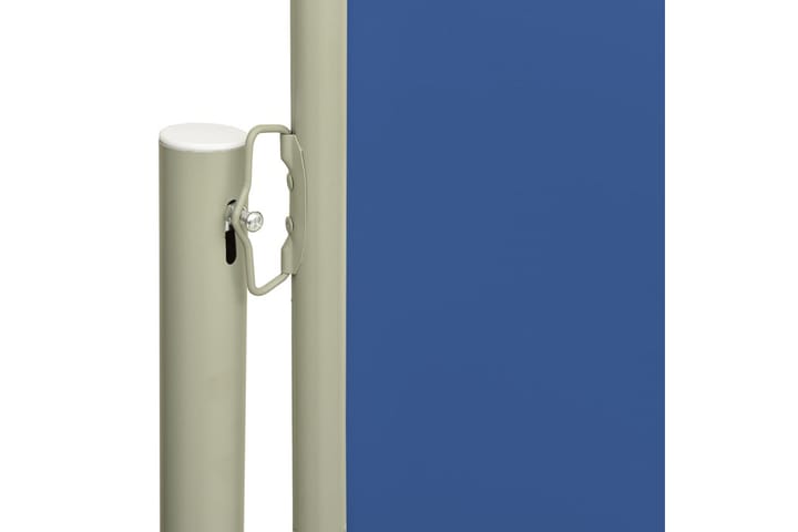 Uttrekkbar sidemarkise 220x300 cm blå - Blå - Hagemøbler & utemiljø - Solbeskyttelse - Markiser