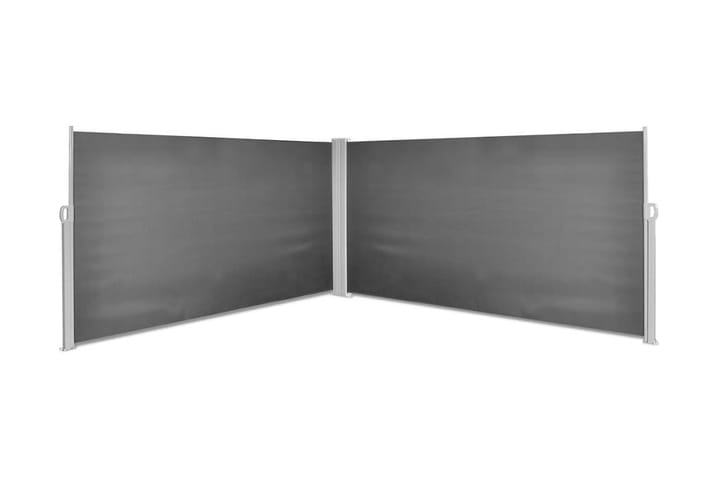 Uttrekkbar sidemarkise svart 160x600 cm - Svart - Hagemøbler & utemiljø - Solbeskyttelse - Markiser - Sidemarkise