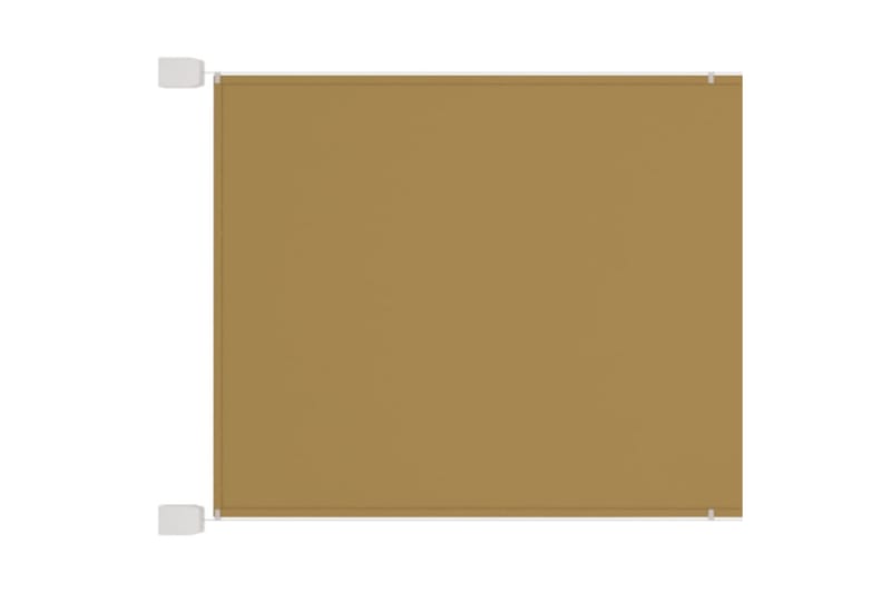 Vertikal markise beige 100x1200 cm oxford stoff - Beige - Hagemøbler & utemiljø - Solbeskyttelse - Markiser