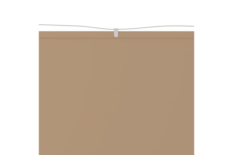 Vertikal markise gråbrun 200x270 cm oxford stoff - Taupe - Hagemøbler & utemiljø - Solbeskyttelse - Markiser