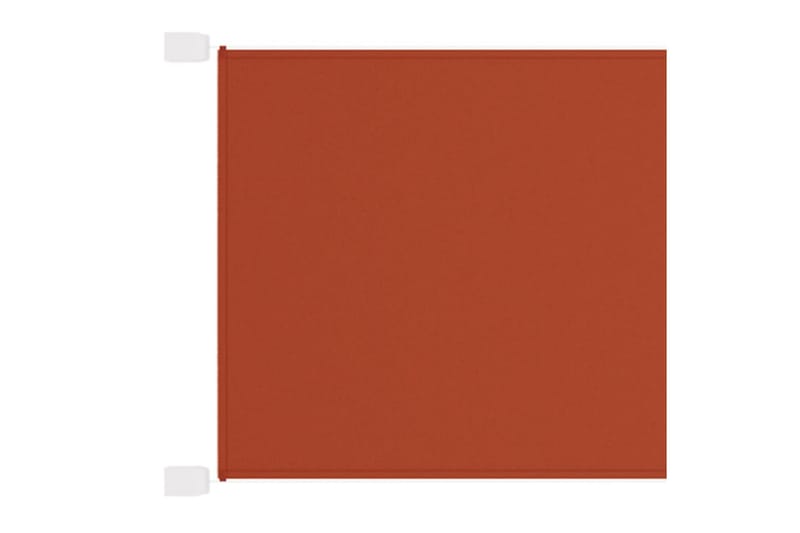 Vertikal markise terrakotta 100x1200 cm oxford stoff - Rød - Hagemøbler & utemiljø - Solbeskyttelse - Markiser