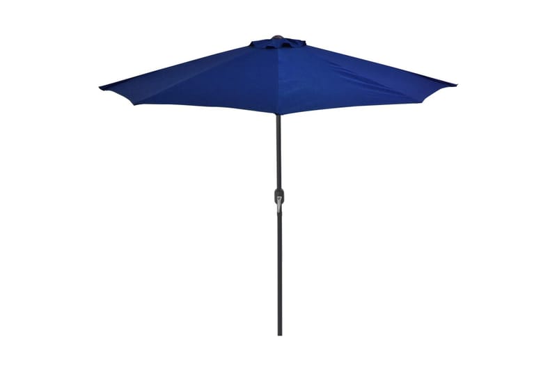 Balkongparasoll med aluminiumsstang blå 270x135x245 cm halv - Blå - Hagemøbler & utemiljø - Solbeskyttelse - Parasoller