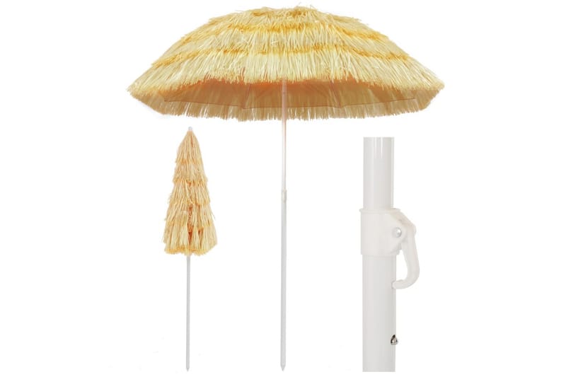Strandparasoll naturell 180 cm Hawaii-stil - Tre|Natur - Hagemøbler & utemiljø - Solbeskyttelse - Parasoller - Strandparasoll