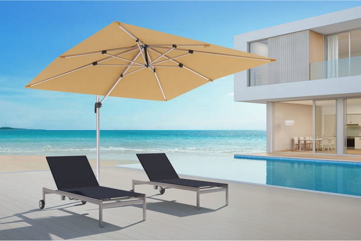 Miami Parasoll 300x300 cm - Beige - Hagemøbler & utemiljø - Solbeskyttelse - Parasoller