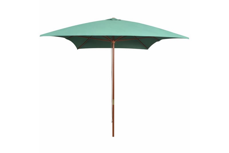 Parasoll 200x300 cm trestang grønn - Grønn - Hagemøbler & utemiljø - Solbeskyttelse - Parasoller