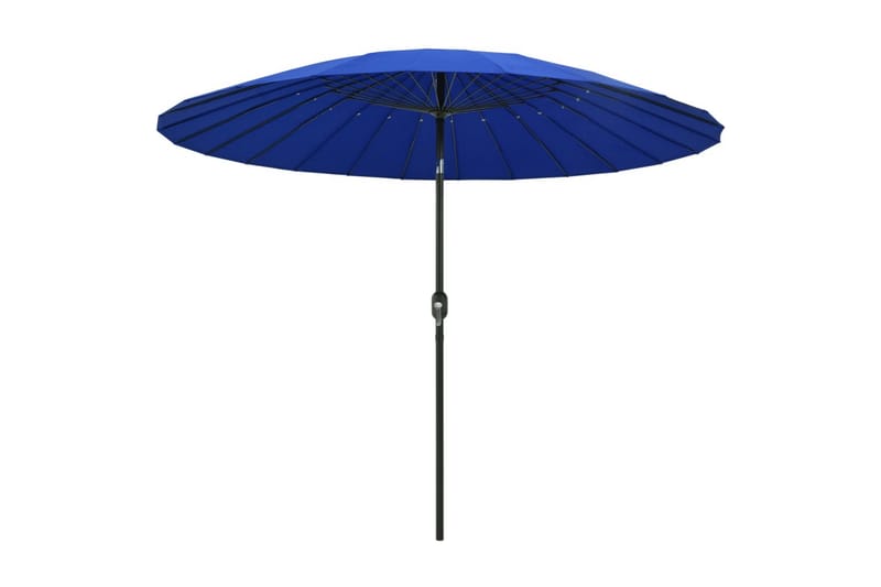 Parasoll med aluminiumsstang 270 cm asurblå - Blå - Hagemøbler - Solbeskyttelse - Parasoller