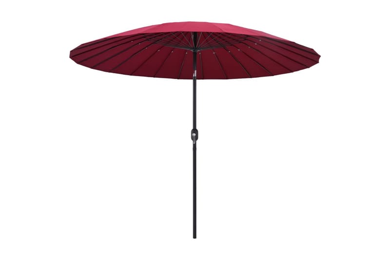Parasoll med aluminiumsstang 270 cm vinrød - Rød - Hagemøbler & utemiljø - Solbeskyttelse - Parasoller