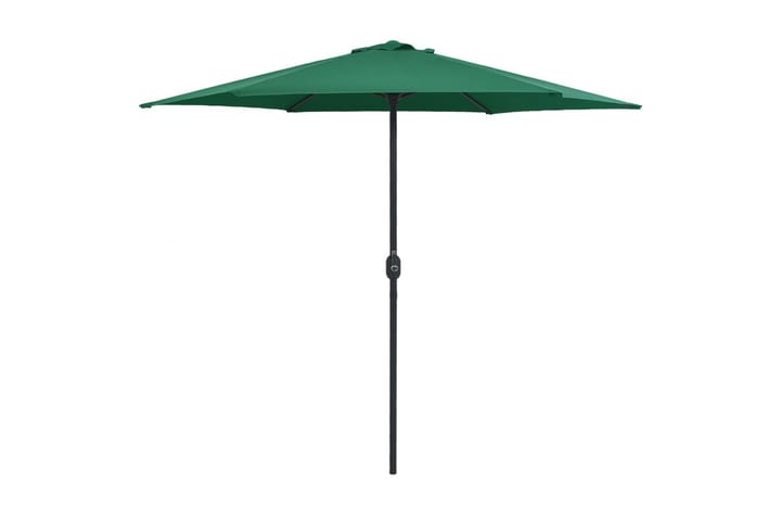 Parasoll med aluminiumsstang 270x246 cm grønn - Grønn - Hagemøbler & utemiljø - Solbeskyttelse - Parasoller