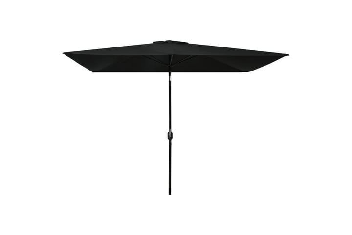 Parasoll med metallstang 300x200 cm svart - Hagemøbler & utemiljø - Solbeskyttelse - Parasoller
