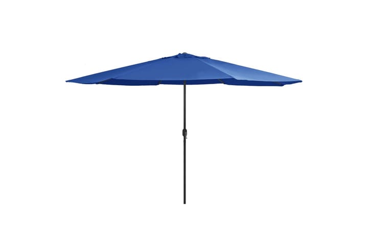 Parasoll med metallstang 400 cm asurblå - Blå - Hagemøbler - Solbeskyttelse - Parasoller