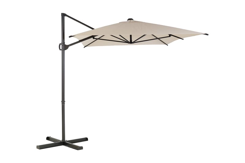 Parasoll ROMA MINI 2x3m svart / beige - Hagemøbler & utemiljø - Solbeskyttelse - Parasoller