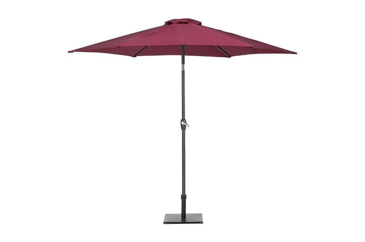 Parasoll Varese 230 cm - Rød - Hagemøbler & utemiljø - Solbeskyttelse - Parasoller