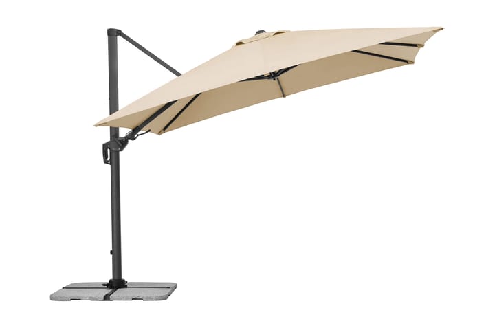 Rhodes Grande Parasoll 300x400 cm - Antrasitt - Hagemøbler & utemiljø - Solbeskyttelse - Parasoller