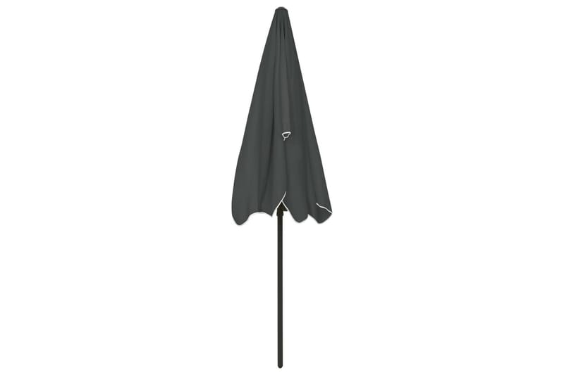 Strandparasoll antrasitt 200x125 cm - Antrasittgrå - Hagemøbler & utemiljø - Solbeskyttelse - Parasoller