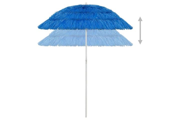 Strandparasoll blå 180 cm - Blå - Hagemøbler & utemiljø - Solbeskyttelse - Parasoller