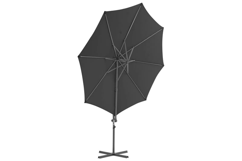 Utendørs parasoll med bӕrbar base antrasitt - Hagemøbler & utemiljø - Solbeskyttelse - Parasoller