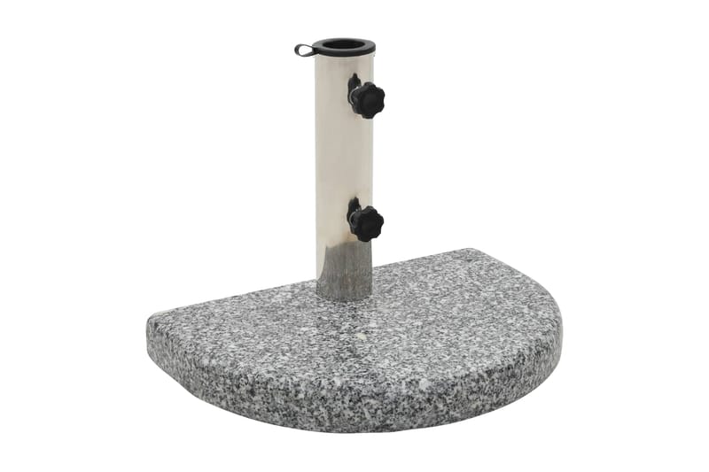 Parasollfot granitt 10 kg kurvet grå - Grå - Hagemøbler - Solbeskyttelse - Parasollfot