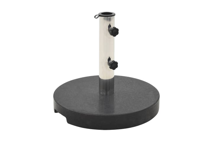 Parasollfot granitt 20 kg rund svart - Grå|Svart - Hagemøbler - Solbeskyttelse - Parasollfot