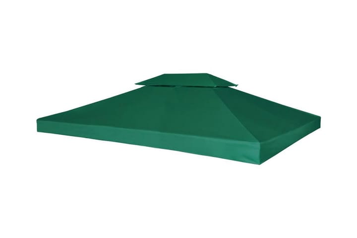 Lysthus dekke baldakin erstatning 310 g/ m² grønn 3 x 4 m - Grønn - Hagemøbler & utemiljø - Solbeskyttelse - Paviljong - Paviljongtak