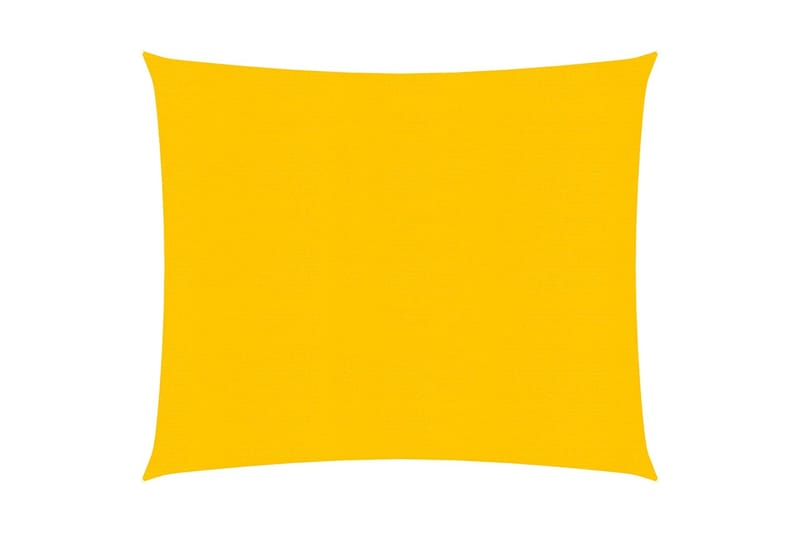Solseil 160 g/m² gul 2,5x3 m HDPE - Gul - Hagemøbler & utemiljø - Solbeskyttelse - Solseil