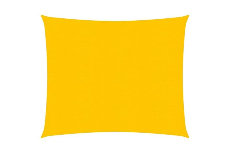 Solseil 160 g/m² gul 2x2 m HDPE - Gul - Hagemøbler & utemiljø - Solbeskyttelse - Solseil