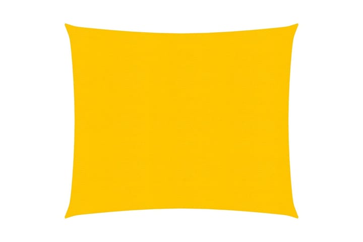 Solseil 160 g/m² gul 3,6x3,6 m HDPE - Gul - Hagemøbler & utemiljø - Solbeskyttelse - Solseil