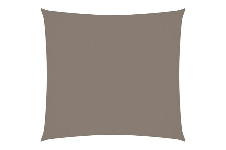 Solseil oxfordstoff firkantet 3,6x3,6 m gråbrun - Taupe - Hagemøbler & utemiljø - Solbeskyttelse - Solseil