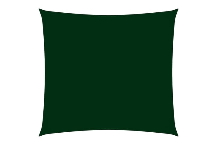 Solseil oxfordstoff firkantet 6x6 m mørkegrønn - grønn - Hagemøbler & utemiljø - Solbeskyttelse - Solseil