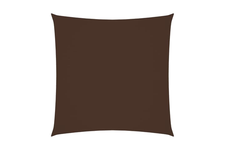 Solseil Oxfordstoff kvadratisk 2,5x2,5 m brun - Brun - Hagemøbler & utemiljø - Solbeskyttelse - Solseil