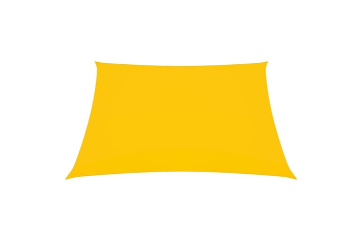 Solseil oxfordstoff rektangulær 2,5x4 m gul - Gul - Hagemøbler & utemiljø - Solbeskyttelse - Solseil
