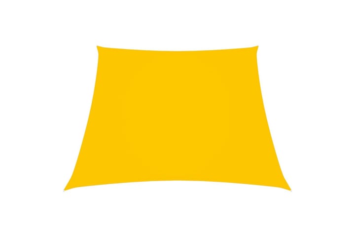 Solseil oxfordstoff trapesformet 4/5x3 m gul - Gul - Hagemøbler & utemiljø - Solbeskyttelse - Solseil