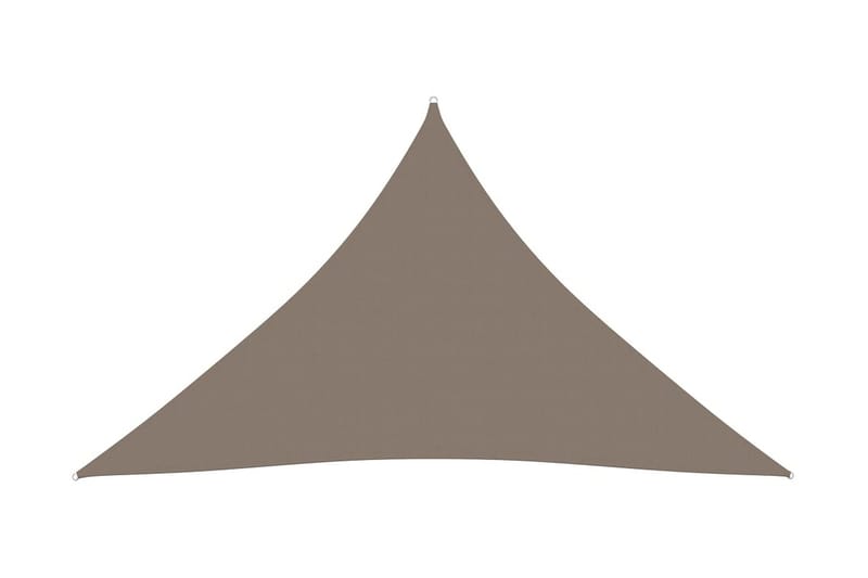 Solseil oxfordstoff trekantet 3,6x3,6x3,6 m gråbrun - Taupe - Hagemøbler & utemiljø - Solbeskyttelse - Solseil